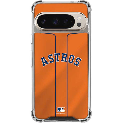 MLB Houston Astros Jersey Alternate Pixel 9/9 Pro Clear Case